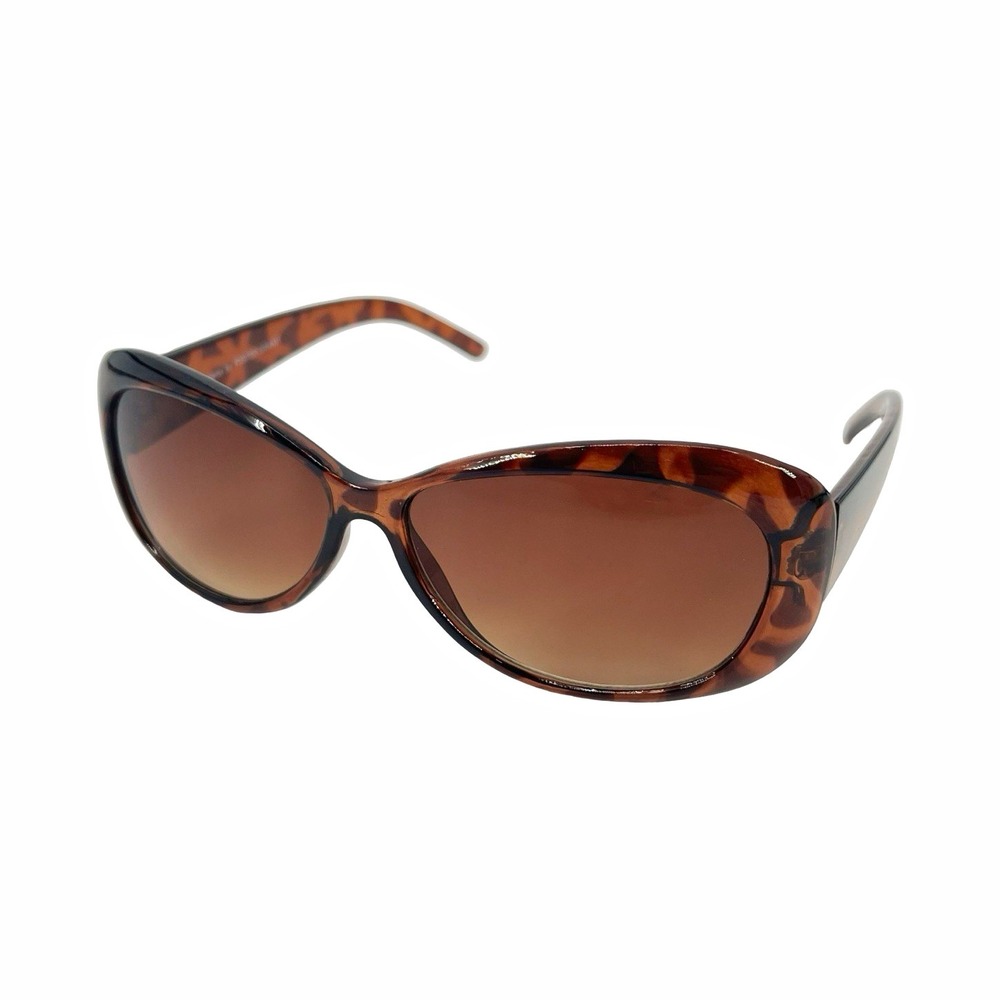 Foster Grant Solar Accents Women's Tortoise Oval Sunglasses Brown Gradient Lens